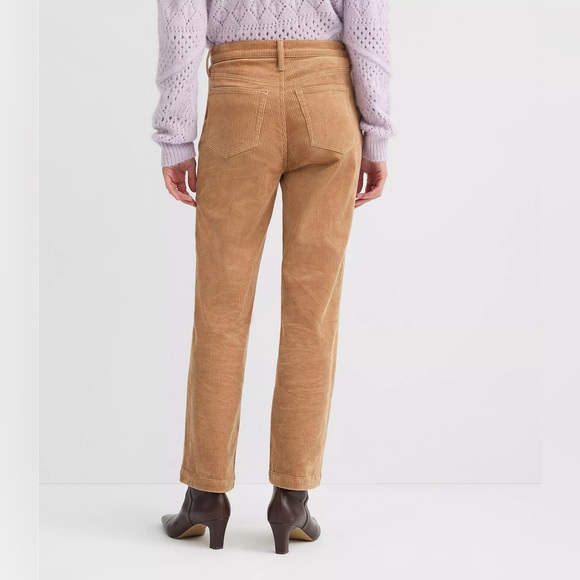 NWT LOFT Straight Camel Corduroy Pants - Size 29/8 - Picture 2 of 8